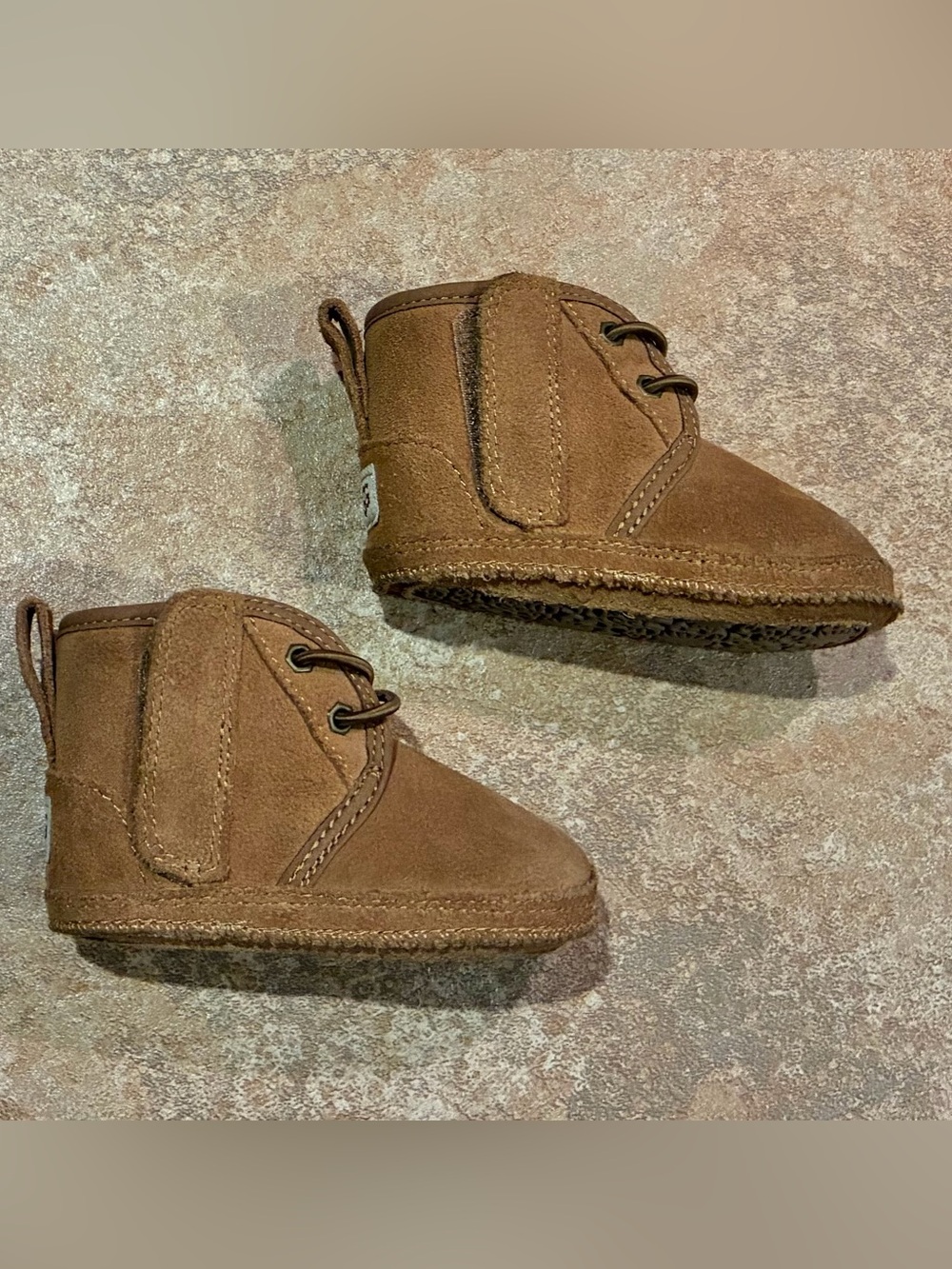 UGG Baby Brown Suede Ankle Booties
